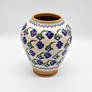 Nicholas Mosse Pottery Ireland Pansy Ceramic Vase